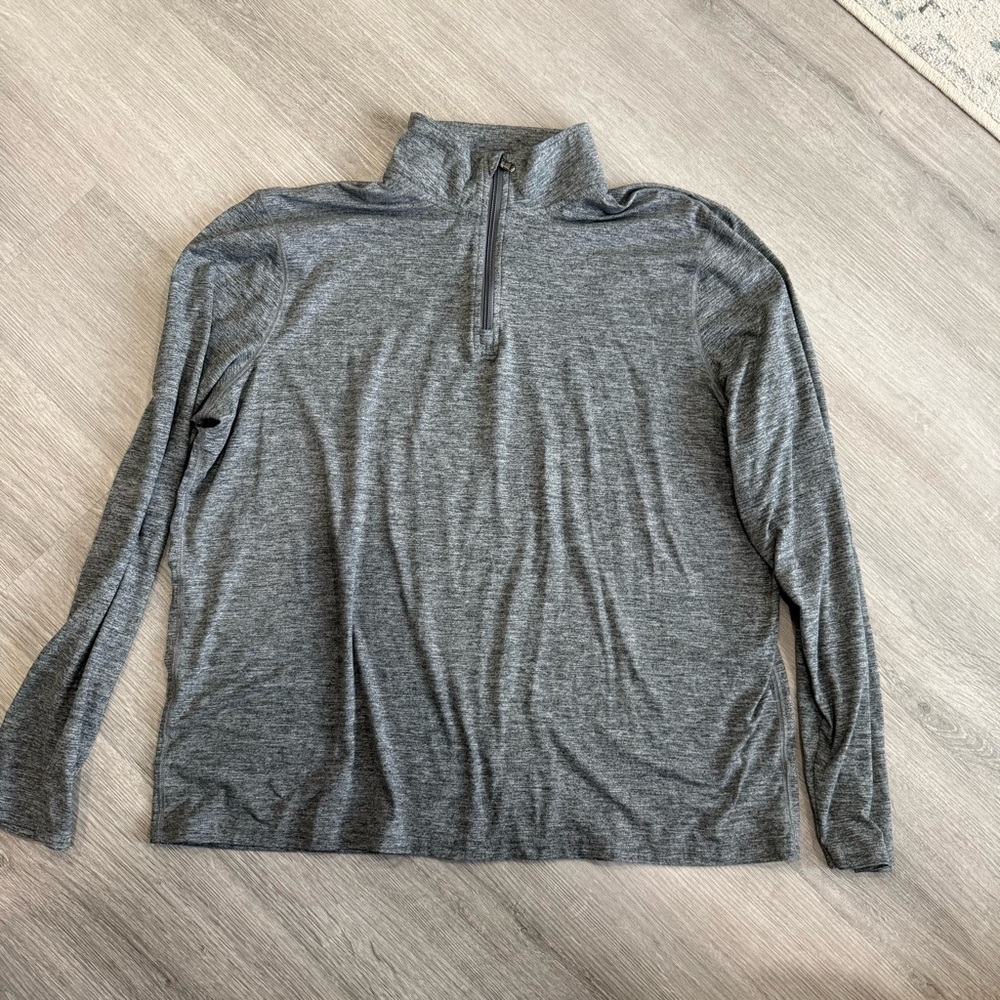 Sonoma Men's Heather Gray Zip-Up Sweater